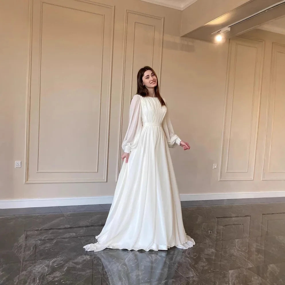 Women's White Occasion Kaftan Abaya