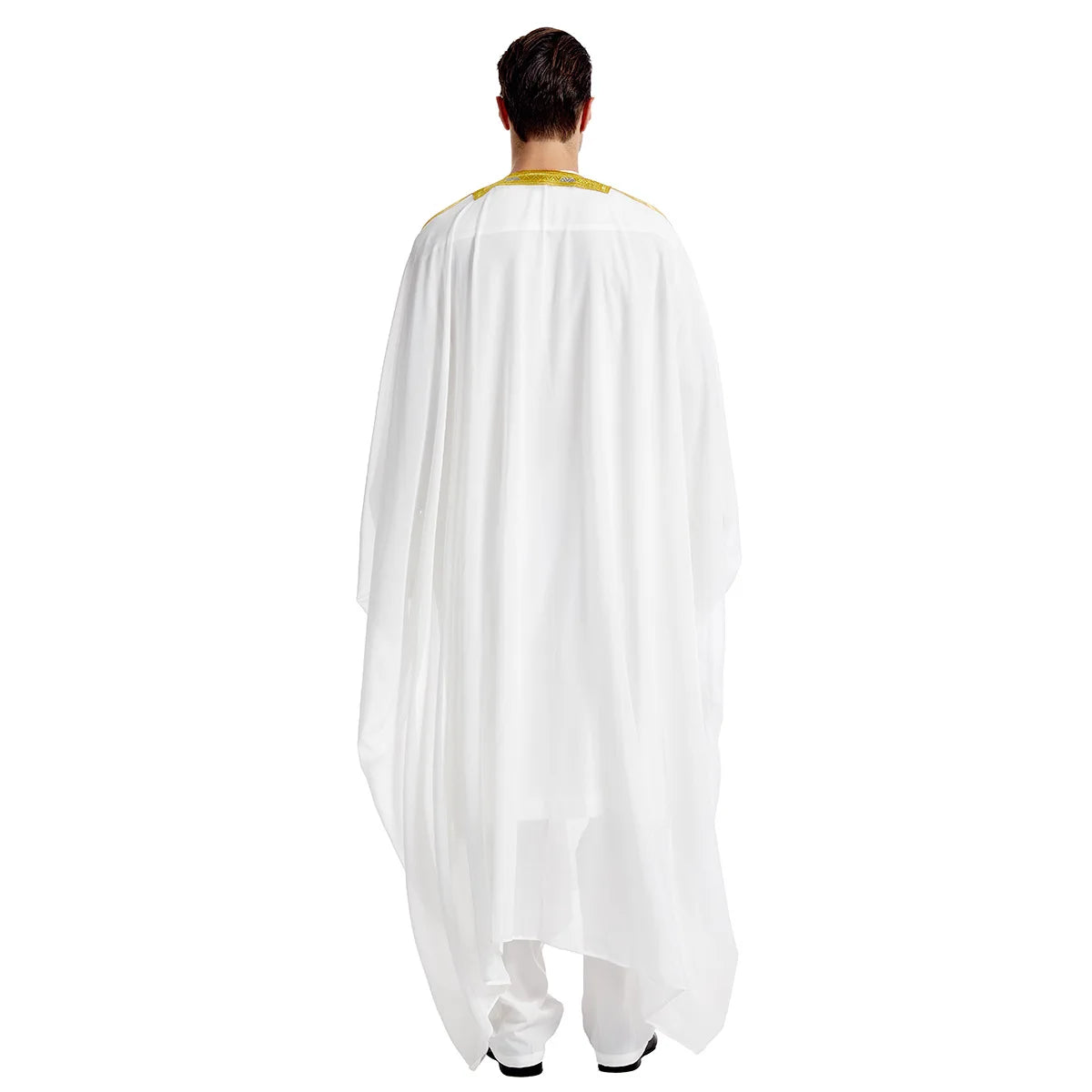 Men's Gold-Trimmed Open Bisht