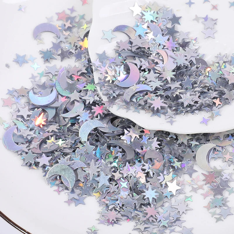 Crescent & Star Glitter Confetti