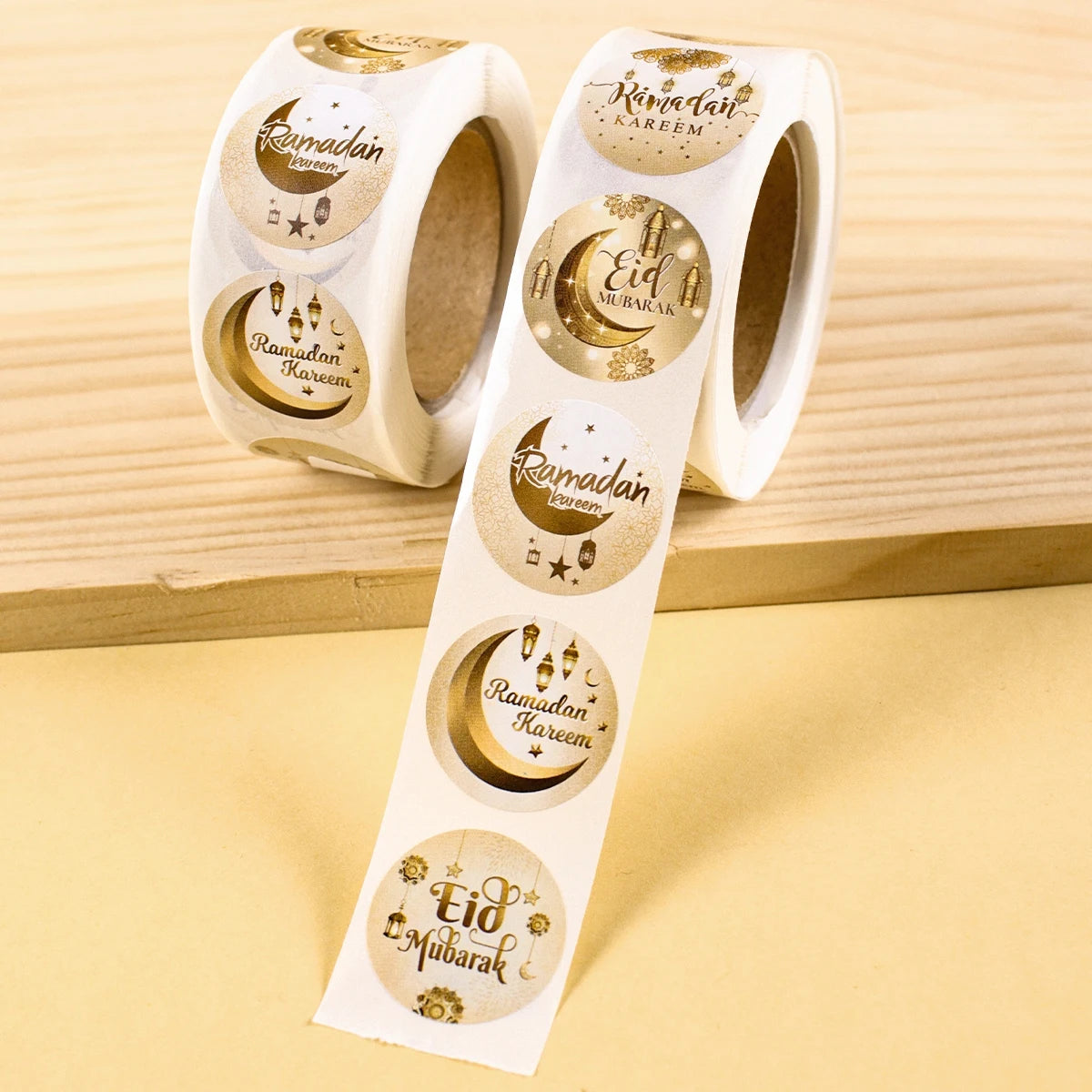 Eid & Ramadan Gold Gift Labels – 500 Stickers