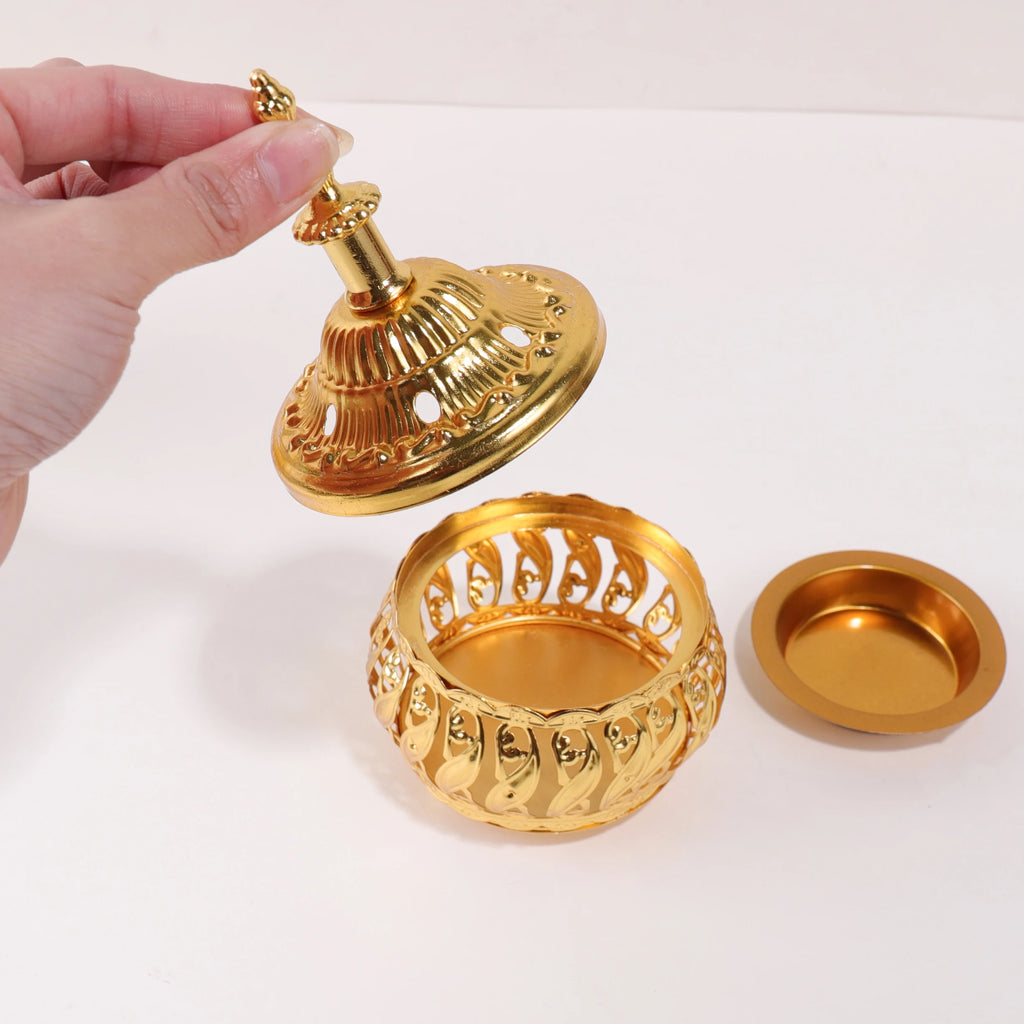 Gold-Tone Tower Incense Burner