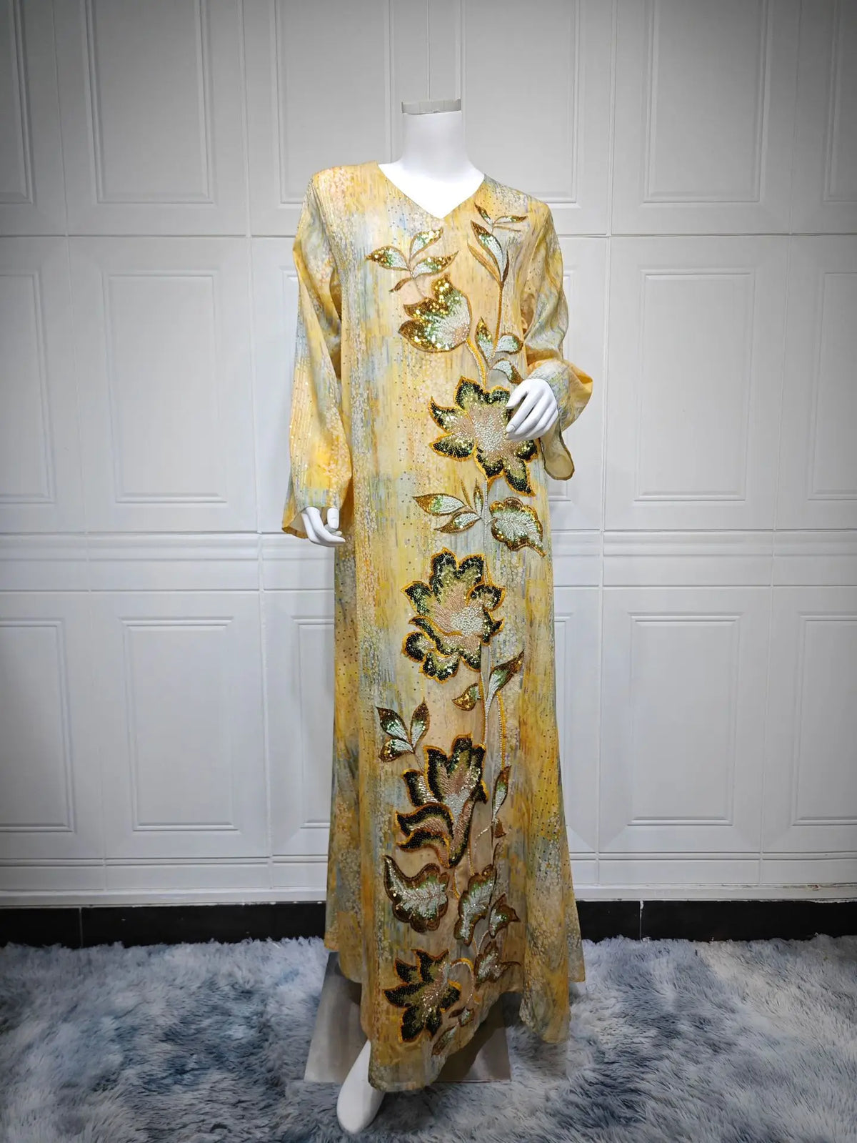 Women's Sequin-Accent Occasion Kaftan