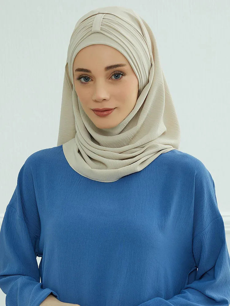Hijab with Integrated Undercap