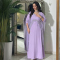 Women's Embellished Cape-Style Occasion Dress