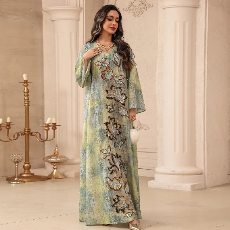 Women's Sequin-Accent Occasion Kaftan