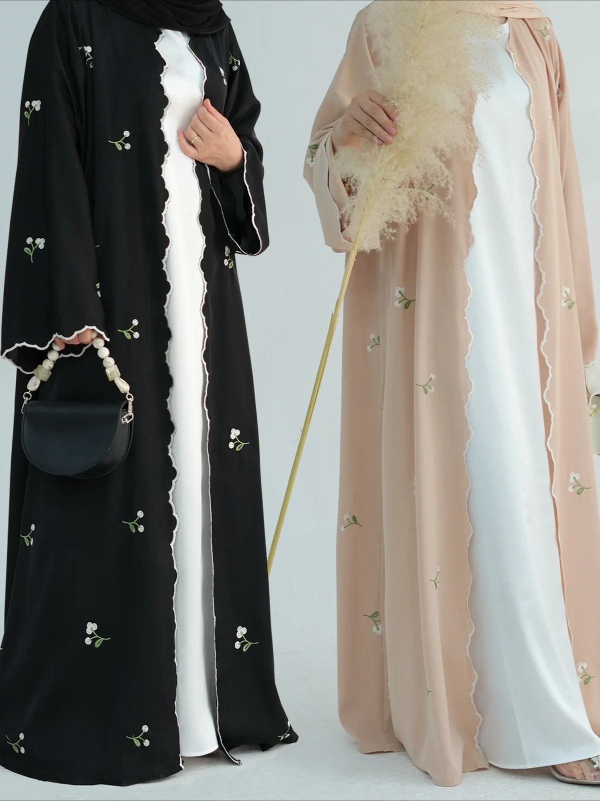 Women's Embroidered Open Abaya