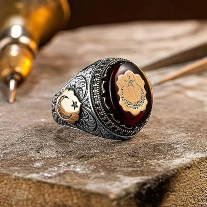 Men's Decorative Statement Ring
