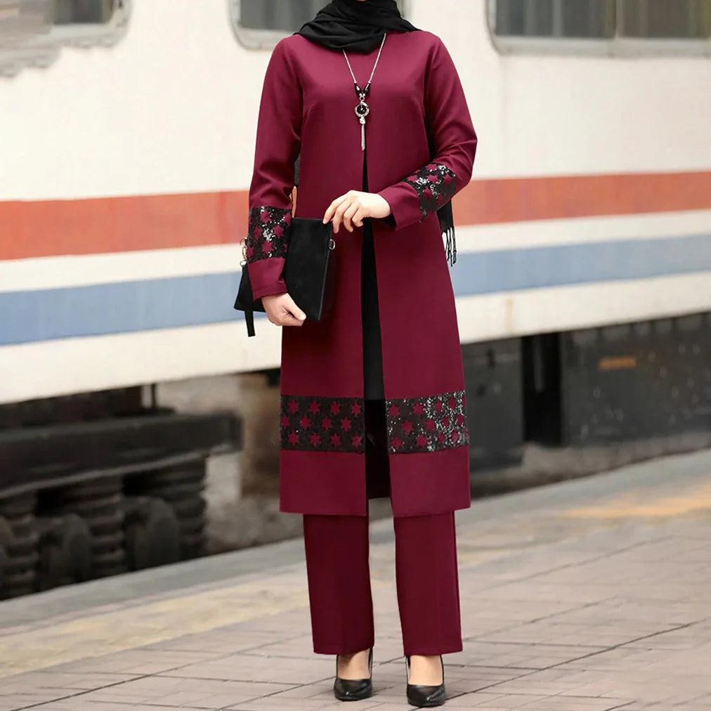 Women's Long Jacket & Pants Set