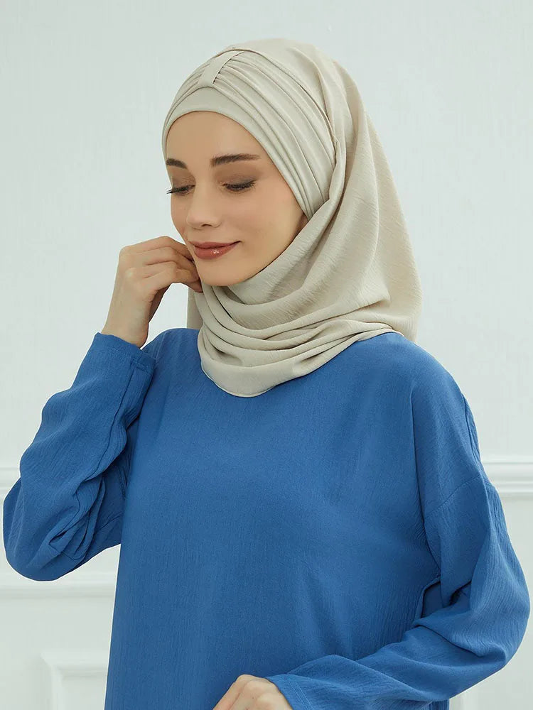 Hijab with Integrated Undercap