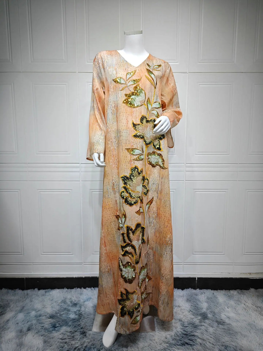 Women's Sequin-Accent Occasion Kaftan