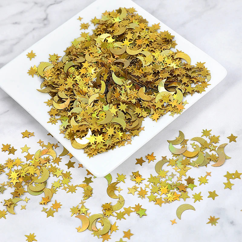 Crescent & Star Glitter Confetti