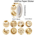 Eid & Ramadan Gold Gift Labels – 500 Stickers