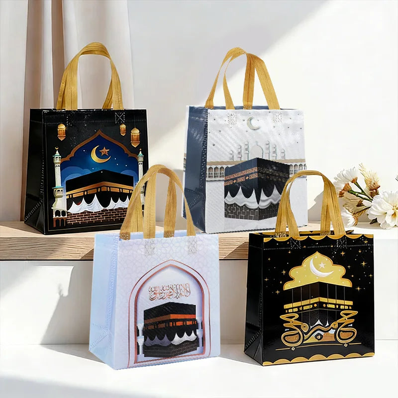 Kaaba Print Gift Bags with Handles