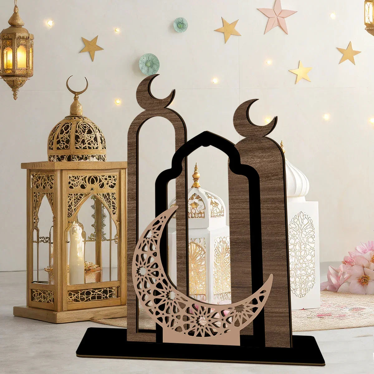 Table Sign - Wooden Farmhouse Ramadan