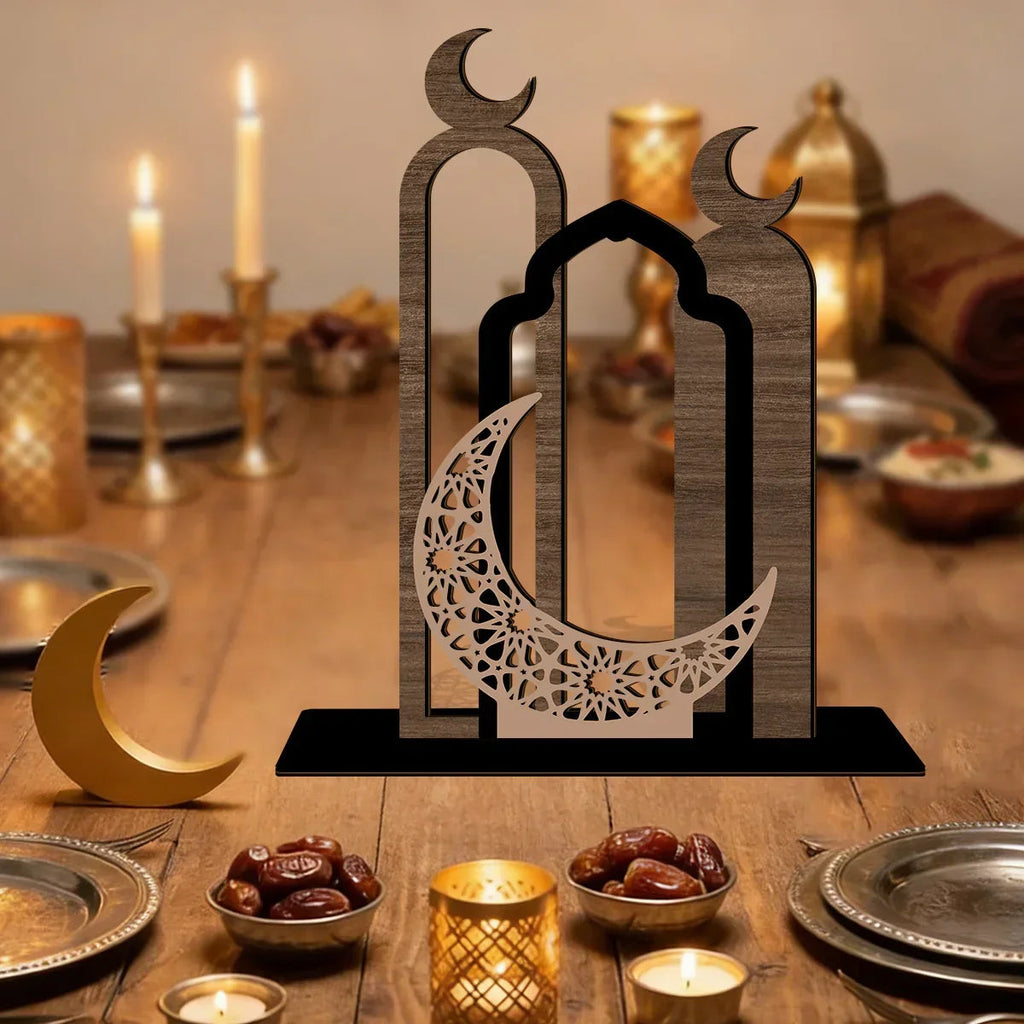 Table Sign - Wooden Farmhouse Ramadan