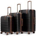 Retro Trek 3-Piece Expandable Hardside Spinner Luggage Set