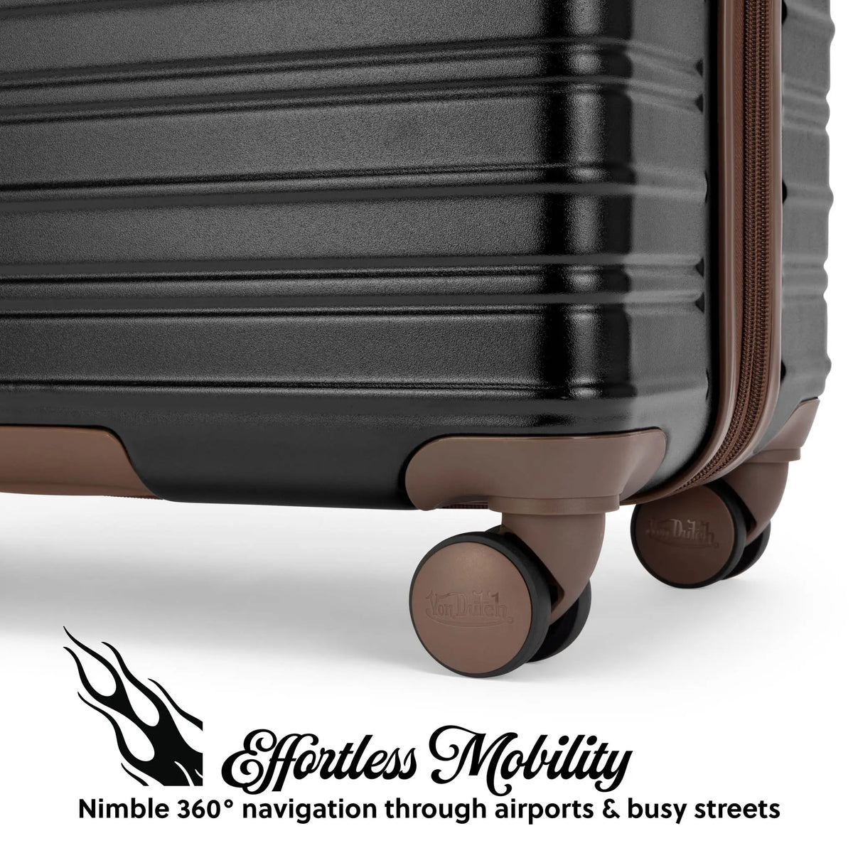 Retro Trek 3-Piece Expandable Hardside Spinner Luggage Set