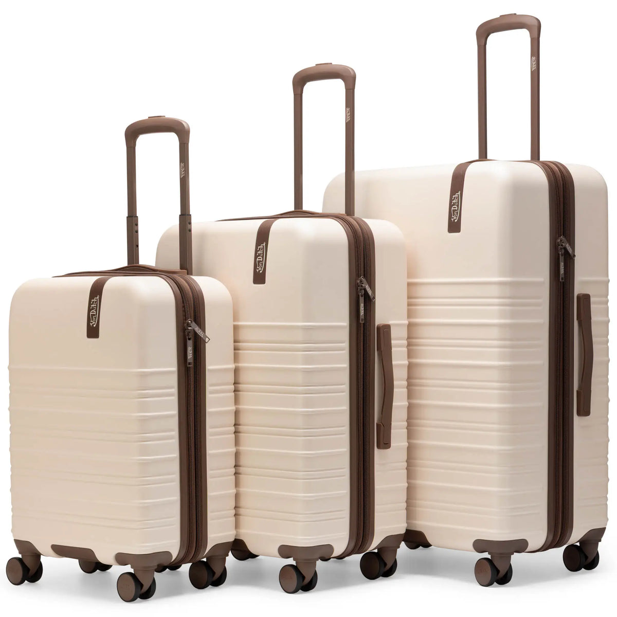 Retro Trek 3-Piece Expandable Hardside Spinner Luggage Set