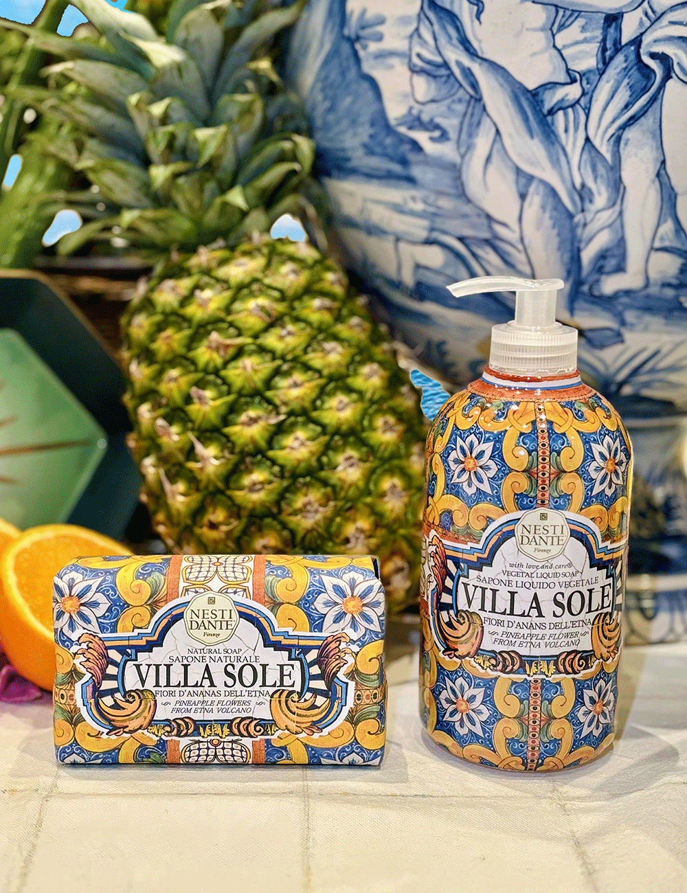 Nesti Dante Villa Sole Pineapple Flowers from Etna Soap 250 g