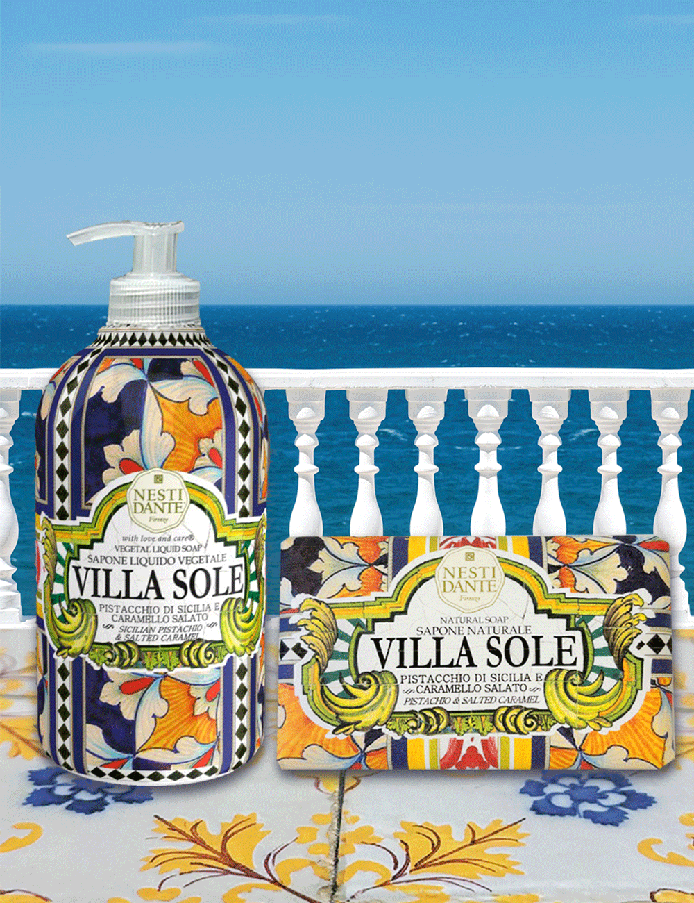 Nesti Dante Villa Sole Sicilian Pistachio & Salted Caramel Soap 250 g
