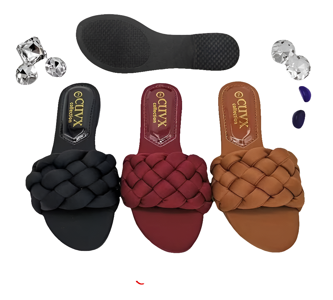Braided Strap Slippers for Women
