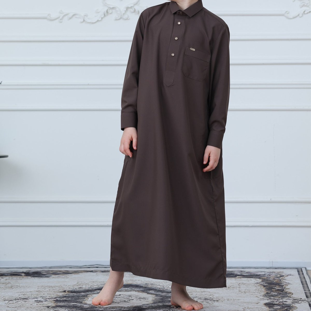 Boys Button-Front Thobe(MKB011)