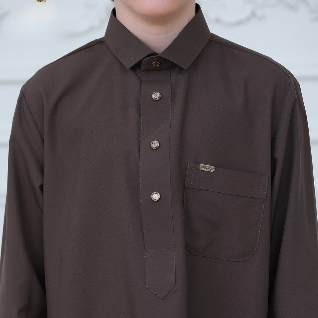 Boys Button-Front Thobe(MKB011)
