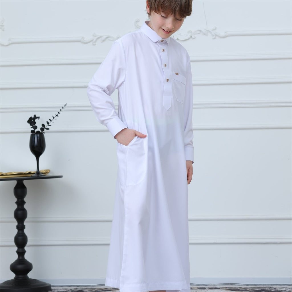 Boys Button-Front Thobe(MKB011)
