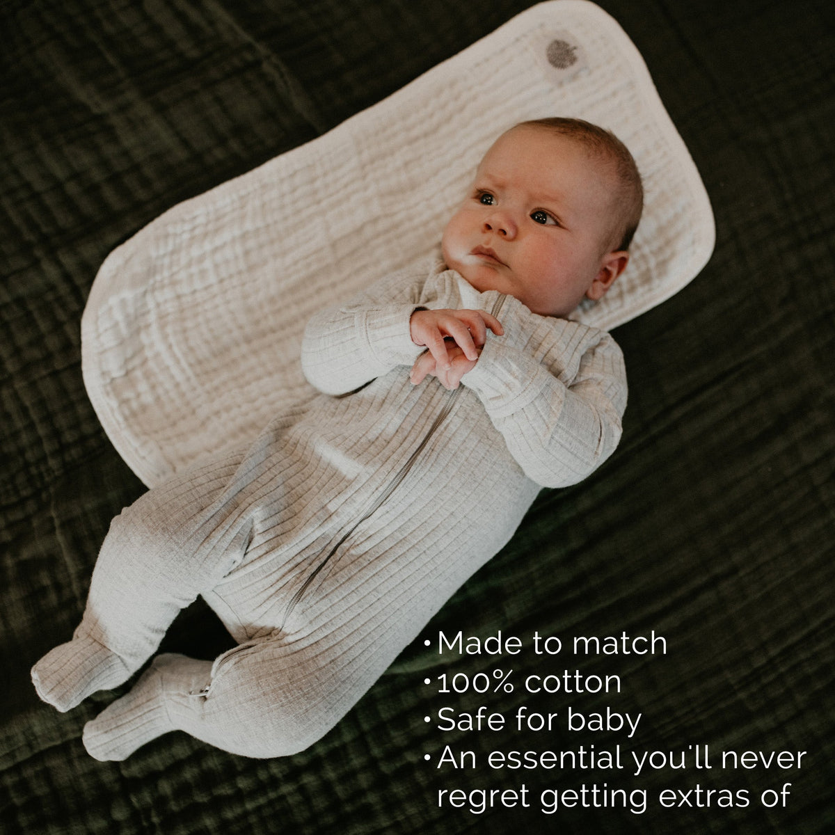 Rose Set - Muslin Burp Cloths (4 Pack)