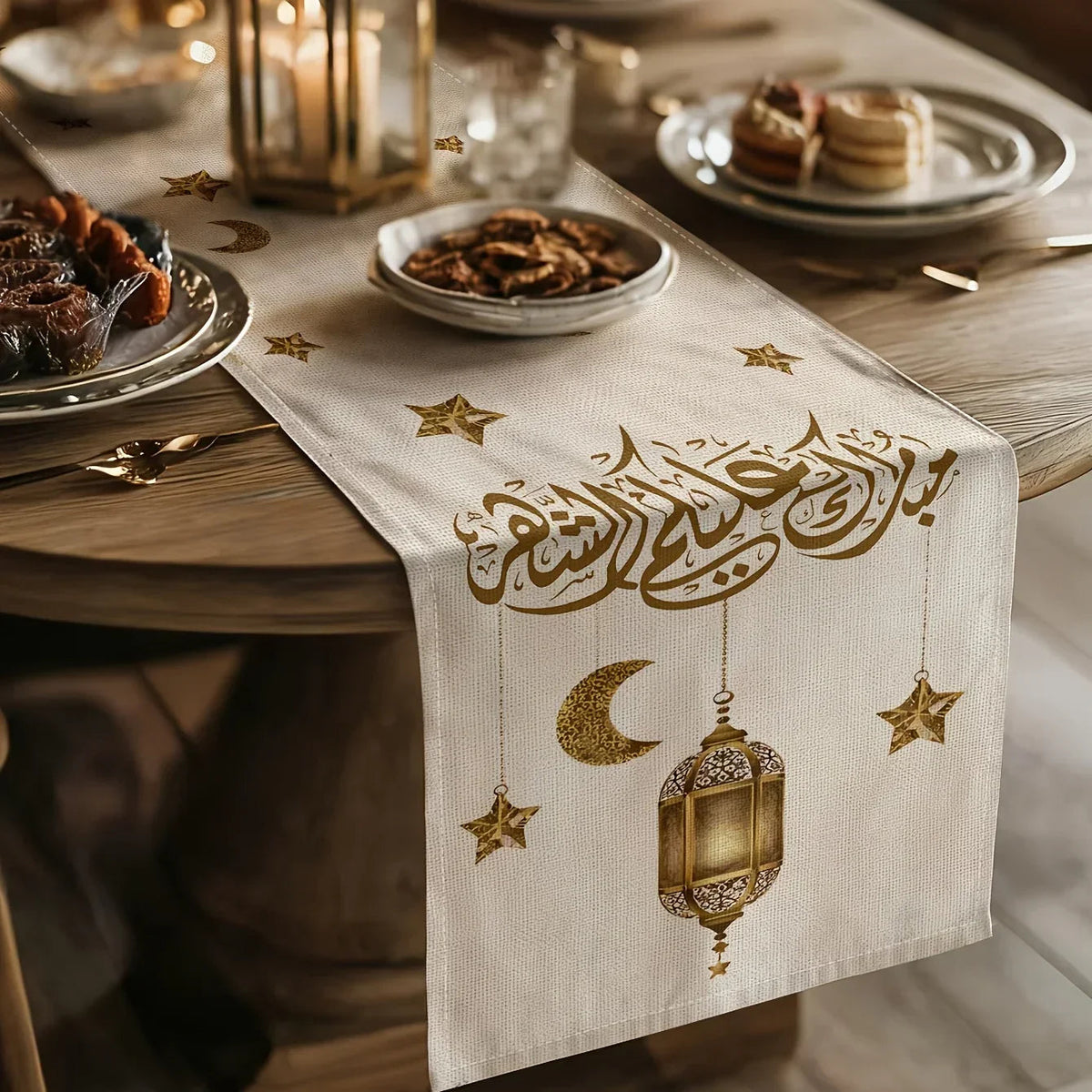 Crescent Table Runner - Islamic Ramadan Decor