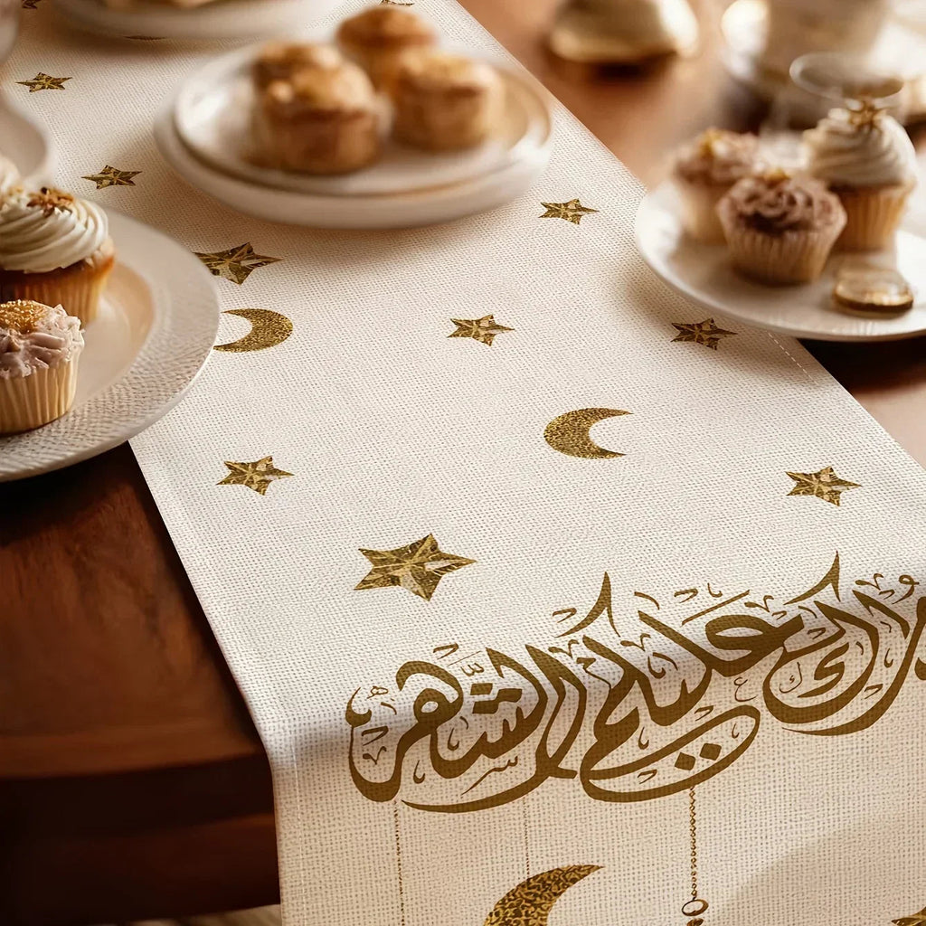 Crescent Table Runner - Islamic Ramadan Decor