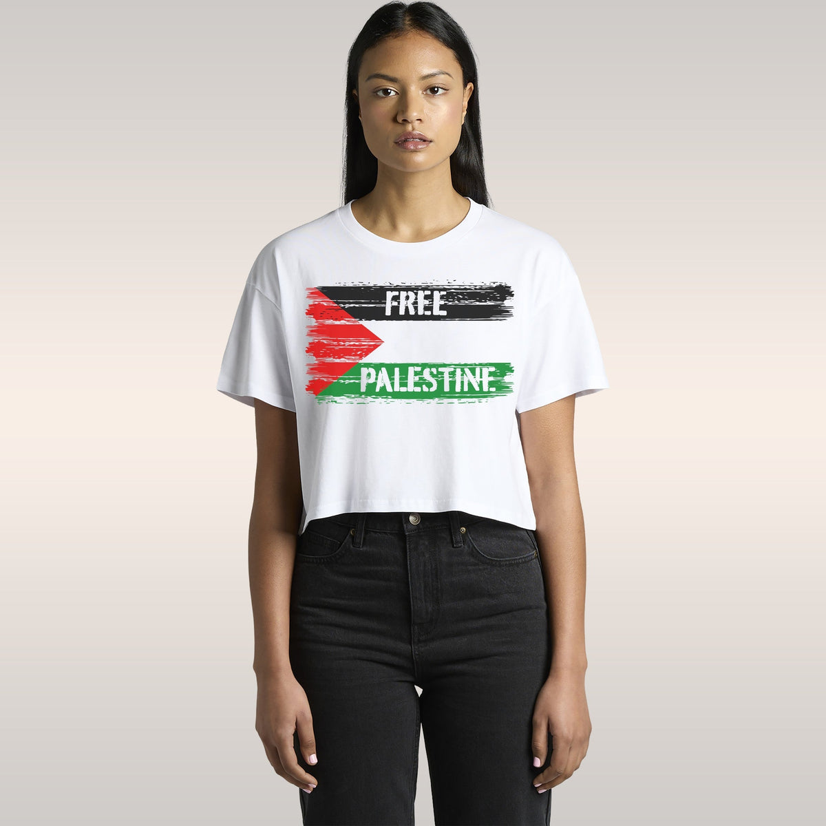 Free Palestine Crop Top