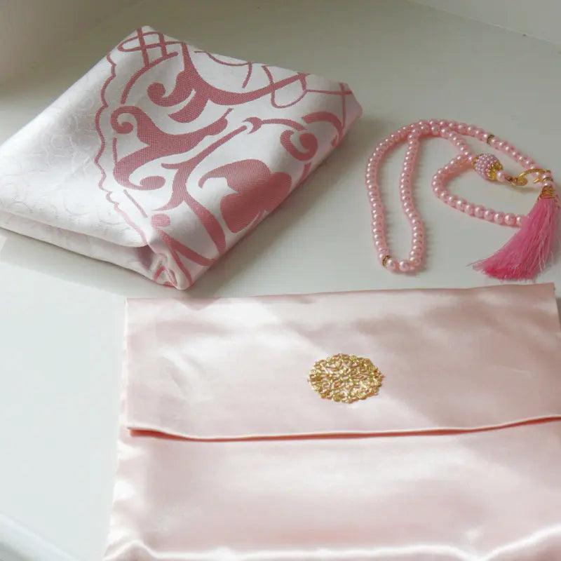 Luxury Prayer Mat and Tasbeeh Set (MR048)