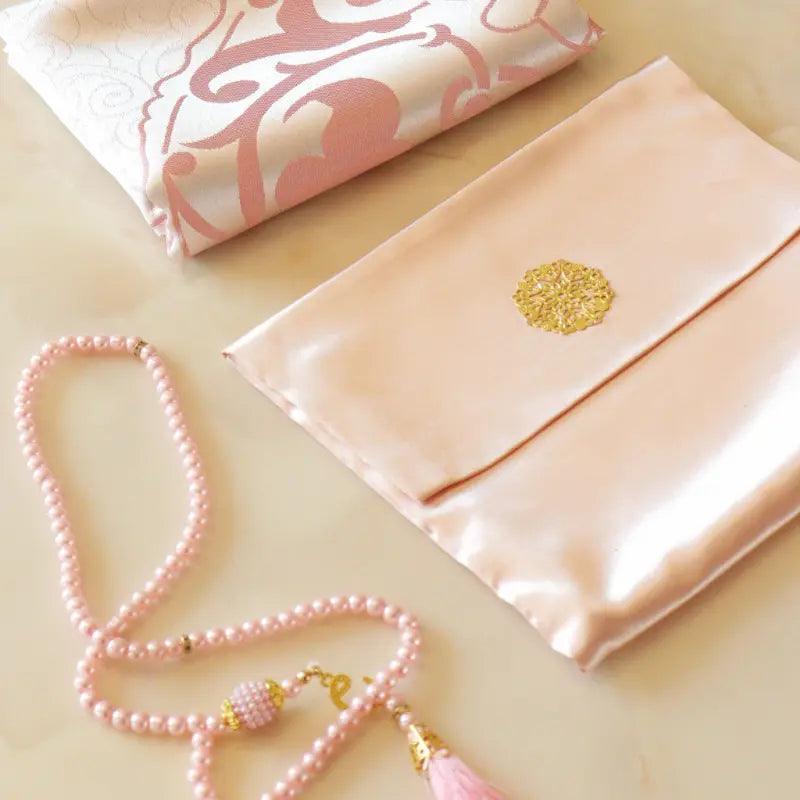 Luxury Prayer Mat and Tasbeeh Set (MR048)