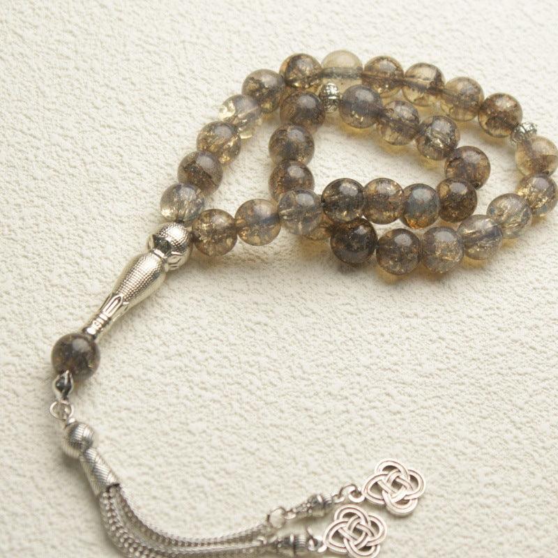MR063 Solid Color Glass 33 Muslim Tasibeeh