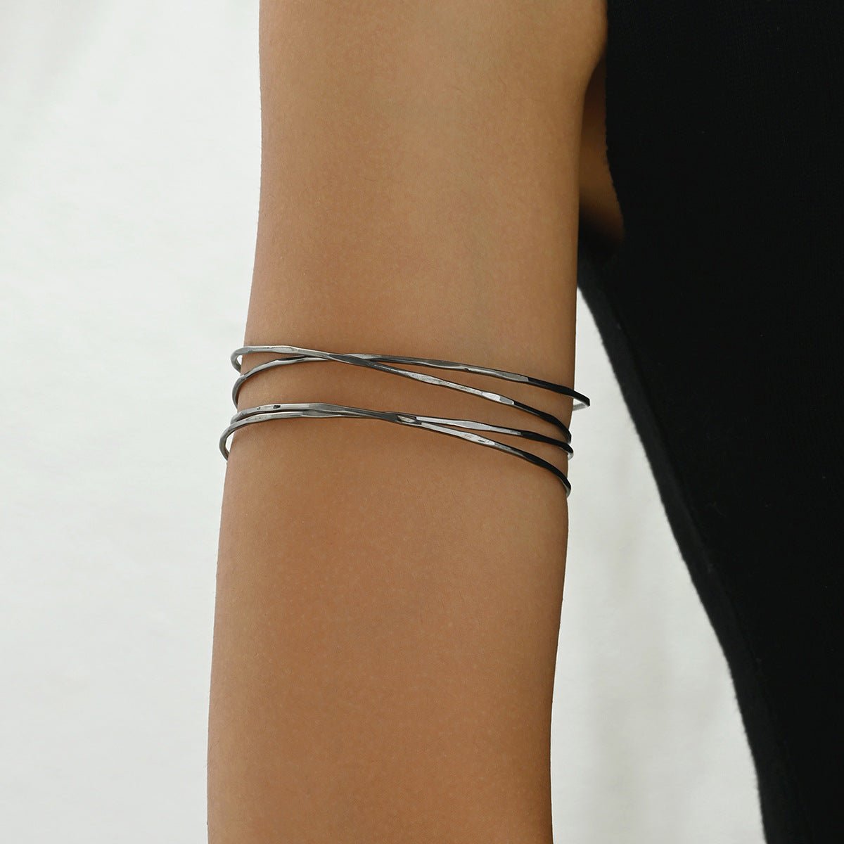 Multi-Layer Geometric Arm Cuff Bracelet (MAC410)