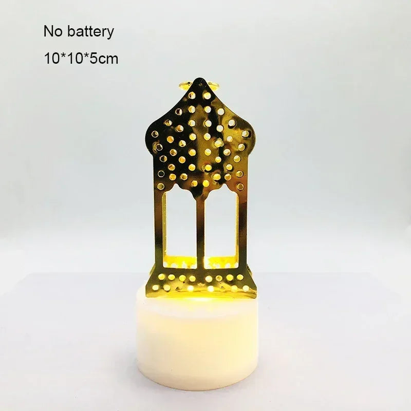 Ornament - LED Iron Candle Ramadan