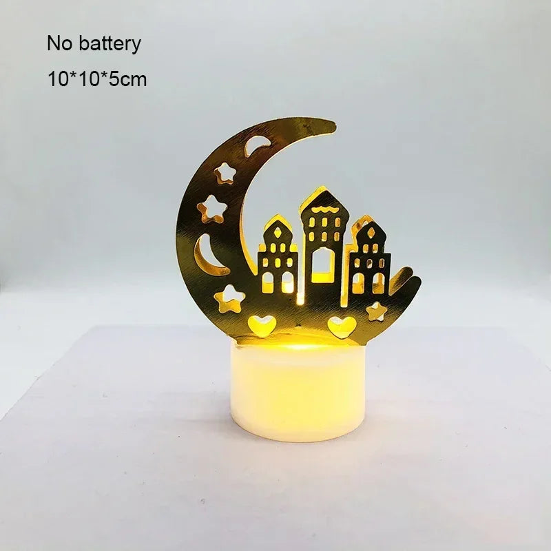 Ornament - LED Iron Candle Ramadan
