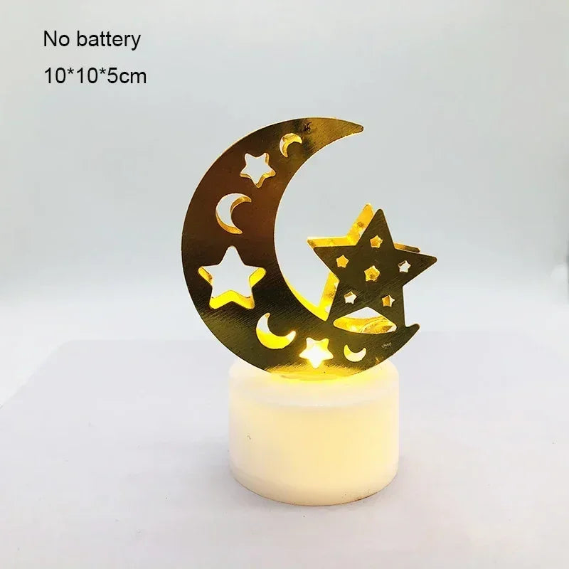Ornament - LED Iron Candle Ramadan