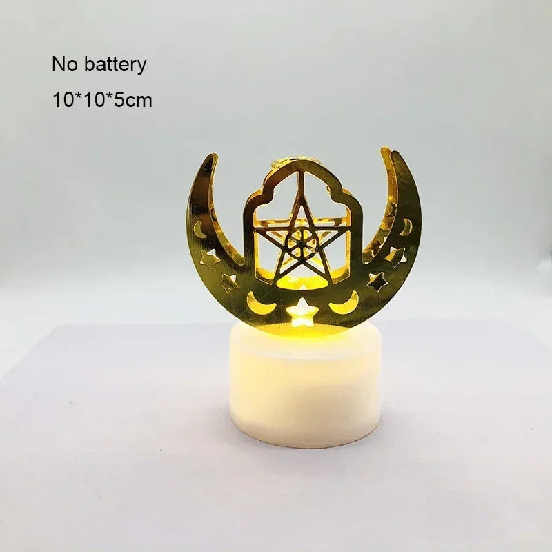 Ornament - LED Iron Candle Ramadan
