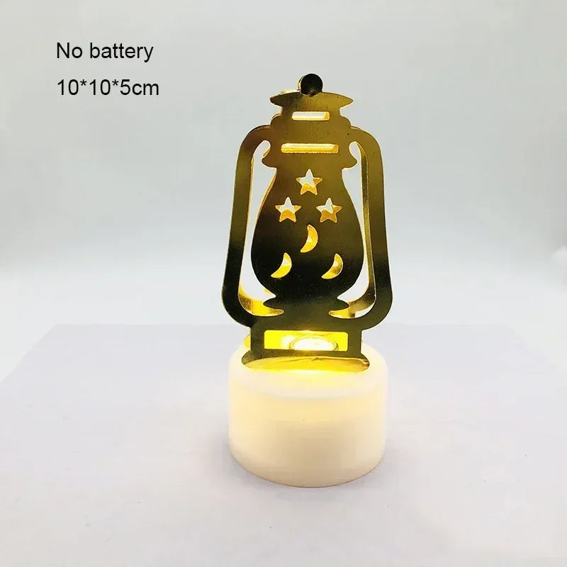 Ornament - LED Iron Candle Ramadan