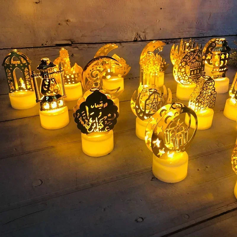 Ornament - LED Iron Candle Ramadan