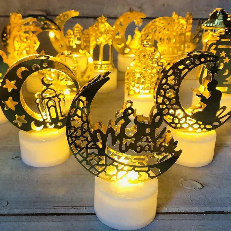Ornament - LED Iron Candle Ramadan