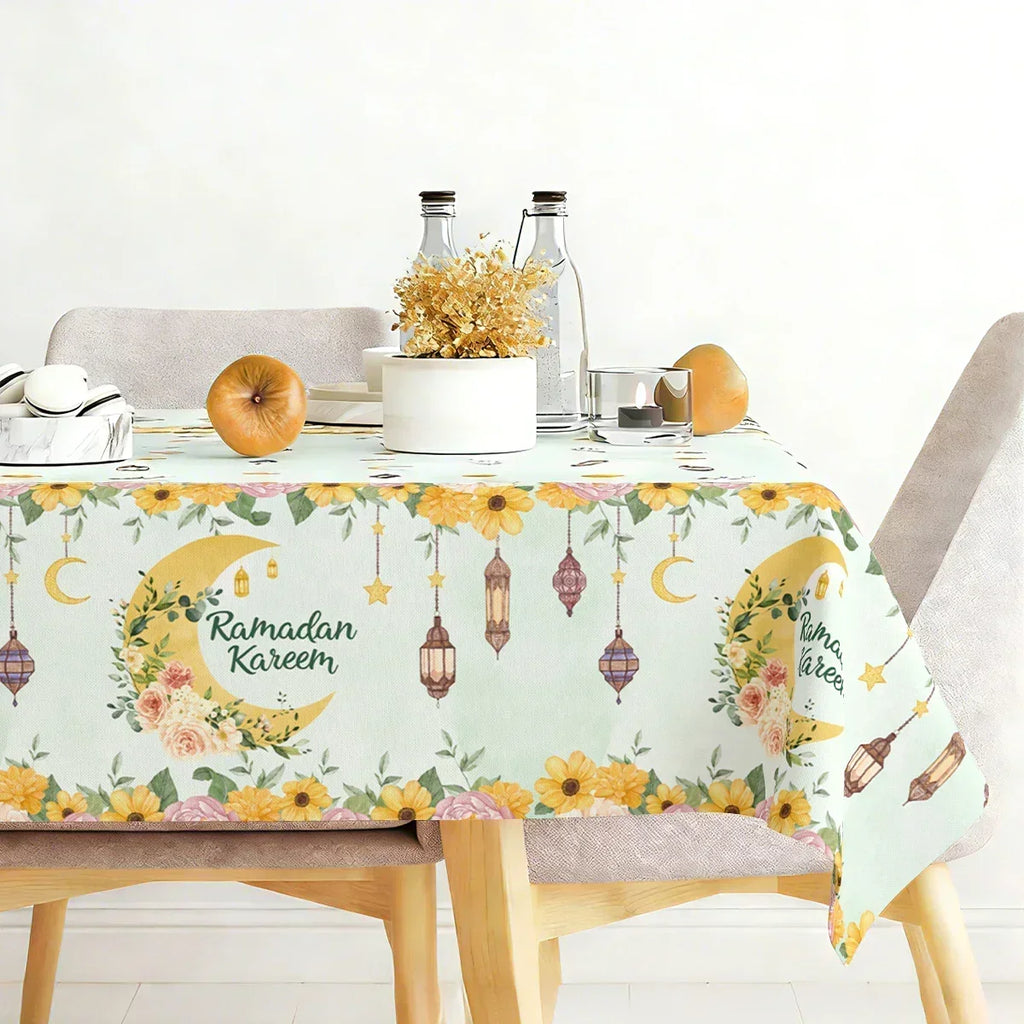 Table Cloth - Ramadan Mubarak Cotton Large